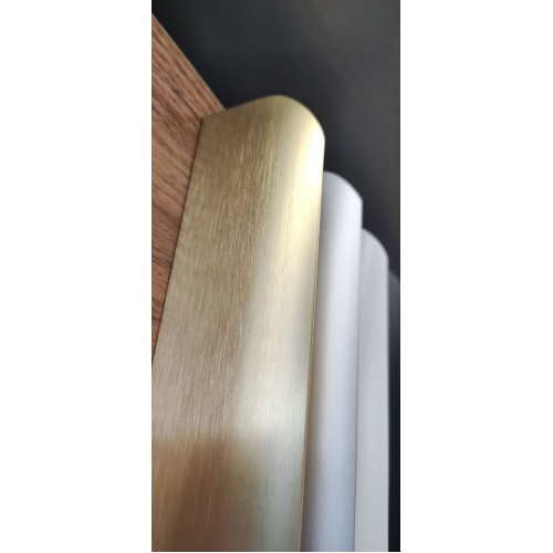 Ручка меблева торцева GTV HEXA світле золото C=1200 mm-UA-HEXA-1200-22