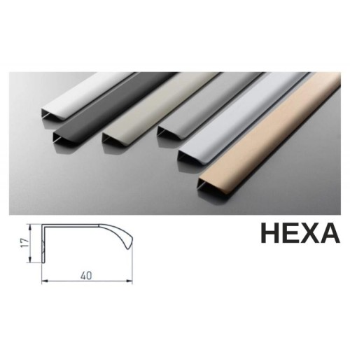 Ручка GTV HEXA Long 596 мм, кашемір - 16395