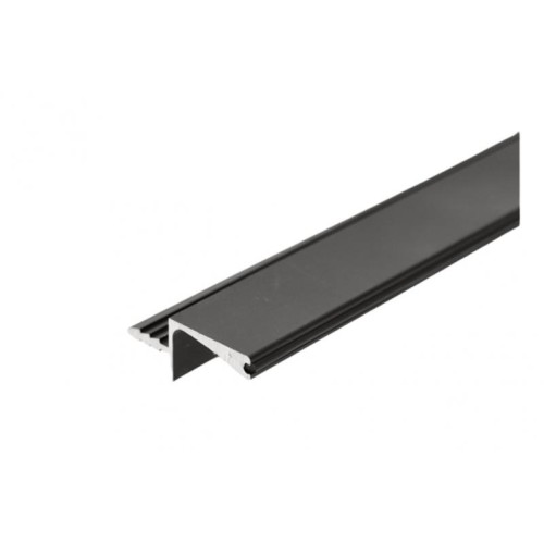 Профиль-ручка торцевая VELLO,для плиты 18мм, Чёрный, L-3000 мм - PA-VELLO-WN3M18-20M