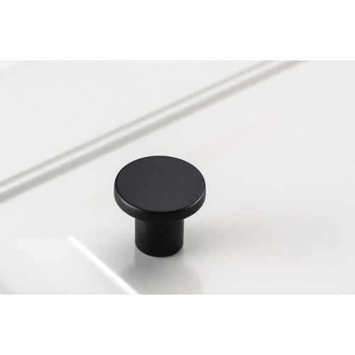 Ручка меблева SPOT чорний матовий кнопка - GZ-SPOT-1-20M