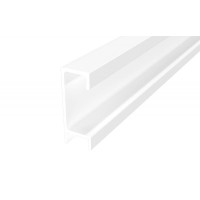 Профіль ручка накладна торцева Н3 для плити 18 мм білий L-3950 мм
