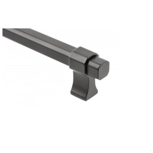 Ручка мебельная IMPERIAL чёрный мат. C-256мм L-290мм - UZ-IMPERIAL-256-20M