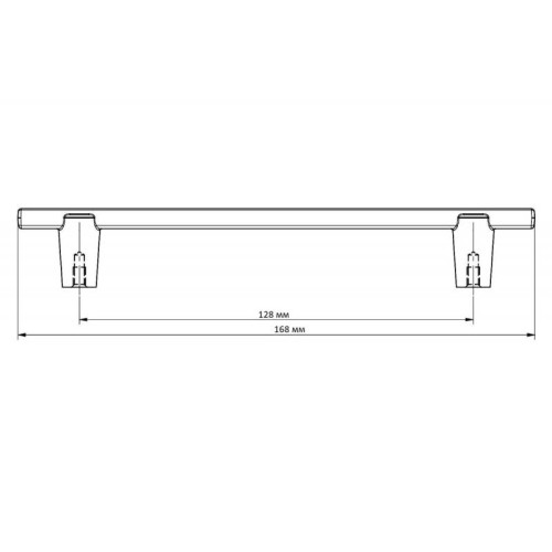 Ручка меблева RAY золото браш C-128мм L-168мм - UZ-RAY-128-18