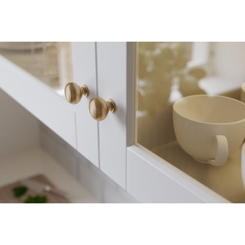 Ручка мебельная кнопка GTV Bergamo шампань - GS-BERGA-1-90