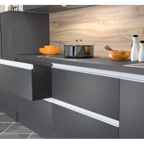 Профіль ручка торцева накладна Н3 для плити 18 мм алюміній L-3950 мм - 13986