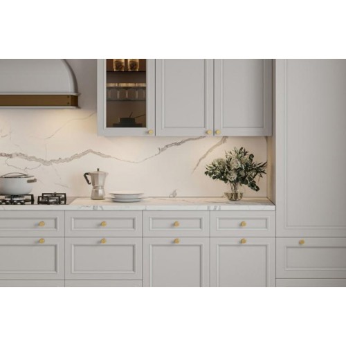 Ручка меблева RING золото браш кнопка - GZ-RING-1-18