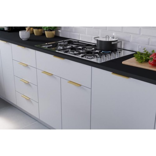 Ручка меблева торцева HEXI золото браш L=320мм - UA-HEXI-320-18