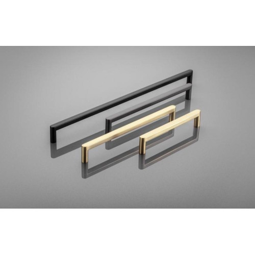 Ручка мебельная NYXA графит светлый C-128мм L-138мм - UZ-NYXA-128-25