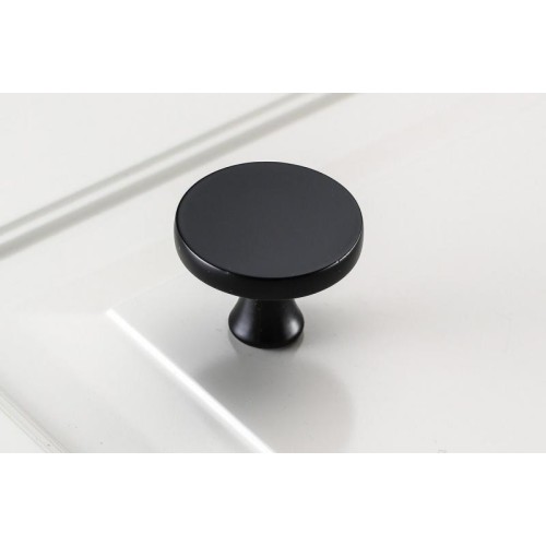 Ручка меблева DUNE чорний матовий кнопка - GZ-DUNE-1-20M