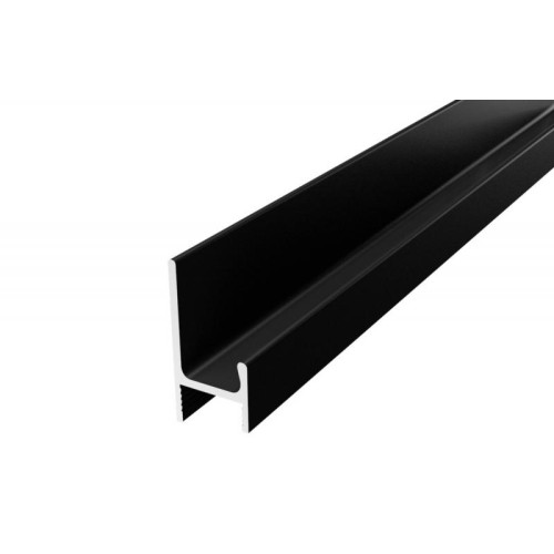 Профіль ручка накладна торцева Н2 для плити 18 мм чорний L-3950 мм - 13985