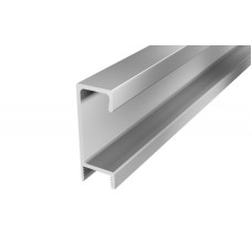 Профіль ручка торцева накладна Н3 для плити 18 мм алюміній L-3950 мм
