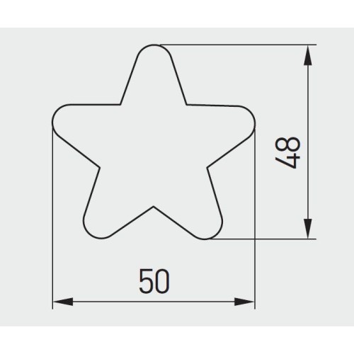 Ручка GTV дитяча гумова рожева Зірка - UM-STAR-RZ