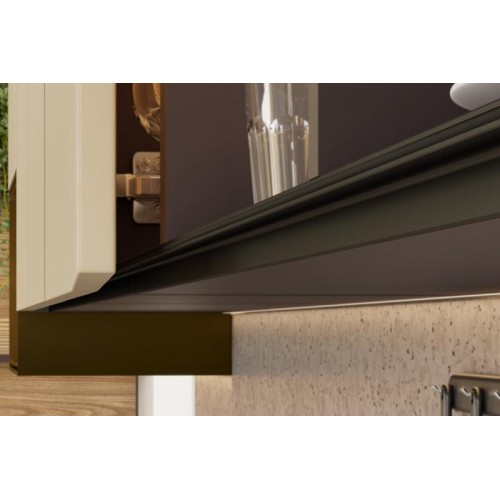 Профіль-ручка торцева VELLO, для плити 18мм, білий, L-3000 мм - PA-VELLO-WN3M18-10