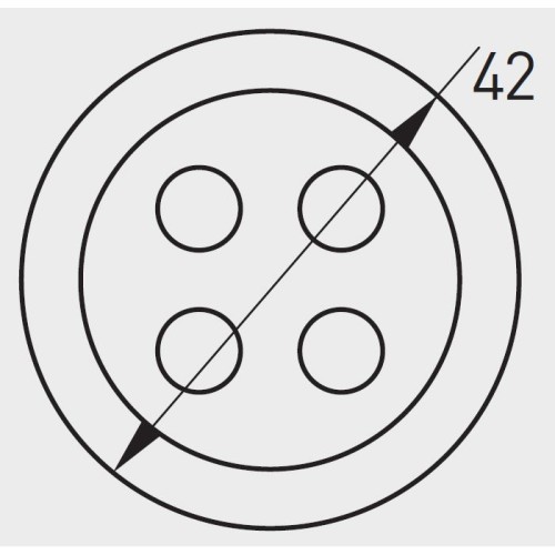 Ручка GTV детская резиновая синяя Кнопка - UM-BUTTON-NB