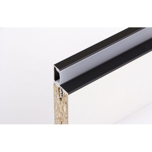 Профиль FB в верхний модуль под подсветку Led 5,95м черный - 11008