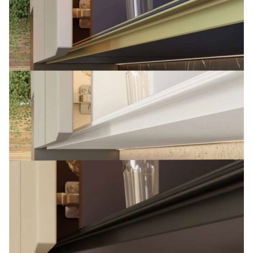 Профіль-ручка торцева VELLO, для плити 18мм, білий, L-3000 мм - PA-VELLO-WN3M18-10