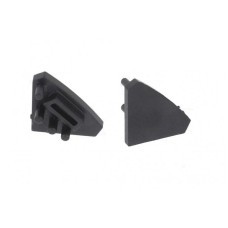 Заглушка GTV до LED профілю кутового накладного чорний