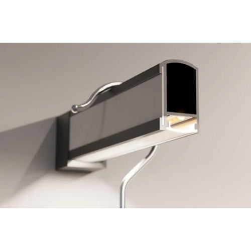 Профіль-штанга для гардеробу з LED-підсвічуванням REJS Lumino, білий, L-3000 мм - 15466