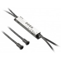 GTV MIKRO IR 12V/24V (36W/72W) Вимикач дверей, 2 сенсори, кабелі 2m та 1,2m, чорний