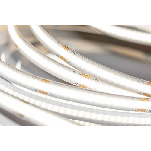 Світлодіодна стрічка GTV COB-480LED/m -8mm-12V, IP20 10W/1m Теплий білий уп-5м - LD-COB12V-20-CBPQ