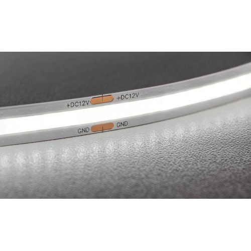 Светодиодная лента GTV COB- 480LED/m -8mm-12V, IP20 10W/1m Нейтрал. белый уп-5м - LD-COB12V-20-NEPQ