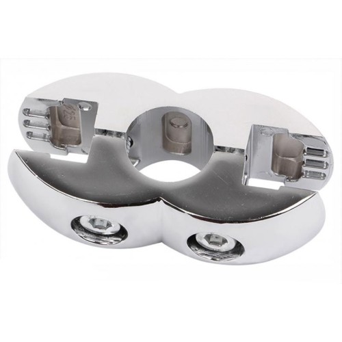 З'єднання R-7А двостороннє для скла 4-8 мм, хром, ZnAl - 350