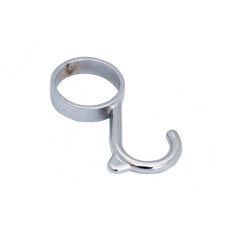 Незнімний гачок на рейлінг D=25 мм, хромований, для кухонного начиння та аксесуарів