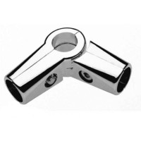 R-43 Кутове з'єднання "S" для труби D-25 мм, хромована, метал, 2 болти DIN 912