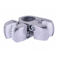 З'єднання R-52 для скла та плити регульоване хром, діаметр труби 25 мм, висота 35 мм, довжина 95 мм