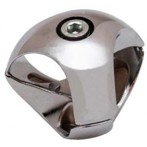 R-2DX/25 Потрійне праве кріплення для труби D-25 мм, хромоване, метал - 996