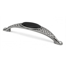 Ручка меблева скоба Virno Azure BLC A0 срібло 100/128