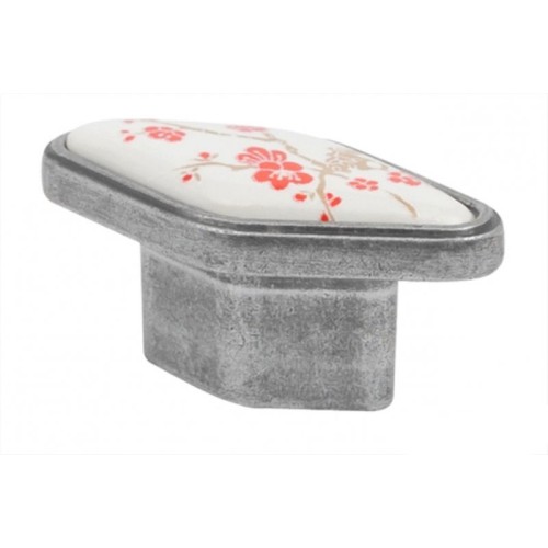 Ручка меблева кнопка Virno Azure WTC A21 срібло 102D-3325