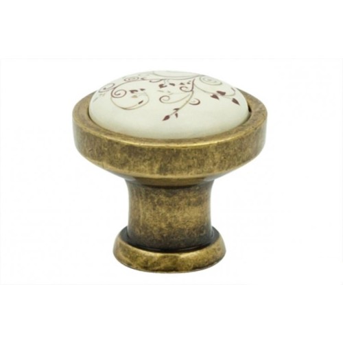 Ручка мебельная кнопка Virno Azure MLC A11 бронза 103R - 3328