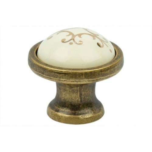 Ручка мебельная кнопка Virno Azure MLC A18 бронза 100R - 3285