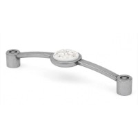 Ручка меблева скоба Virno Azure WTC A12 срібло 103/128