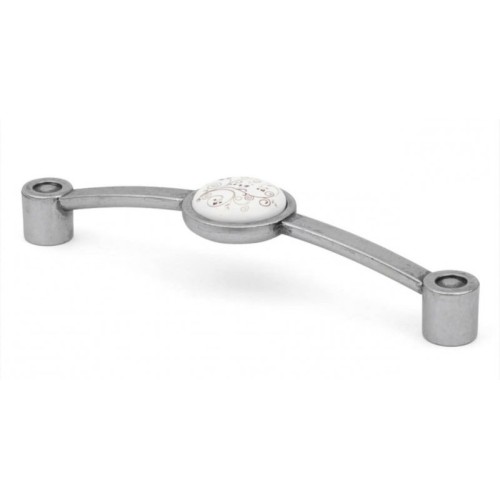 Ручка меблева скоба Virno Azure WTC A12 срібло 103/128 - 3331