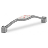 Ручка меблева скоба Virno Azure WTC A21 срібло 102/128