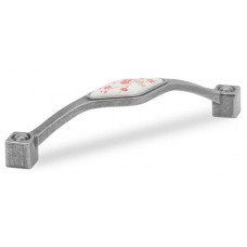 Ручка меблева скоба Virno Azure WTC A21 срібло 102/128