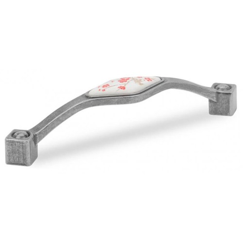 Ручка меблева скоба Virno Azure WTC A21 срібло 102/128 - 3327