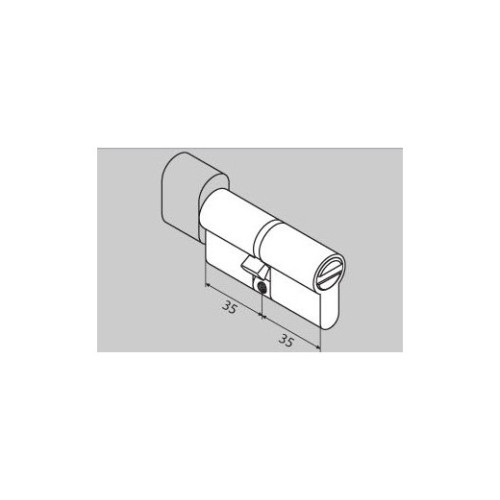 P6P35/35T SN циліндр матовий нікель к/т - p6p35-35t-sn