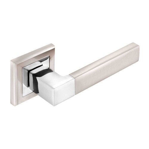 A-2004 SN/CP ручка д/дверей на розетке, мат. ник./пол.хром - A-2004 SN/CP