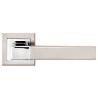 A-2004 SN/CP ручка д/дверей на розетці, мат. нік./пол.хром