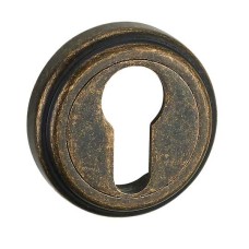 E6 AMAB накладка під циліндр антична матова стара бронза