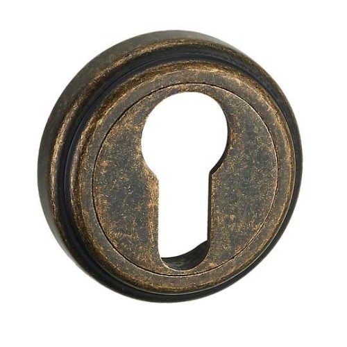 E6 AMAB накладка під циліндр антична матова стара бронза - e6_amab