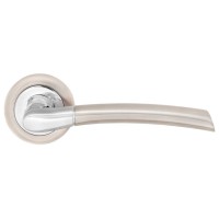 Z-1210 SN/CP ручка для дверей на розетці мат. нікель/пол.хром