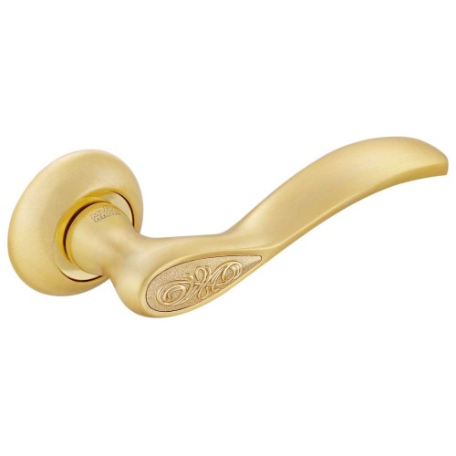 Z-1313 PB/SB ручка для дверей на розетці полірована латунь/матів - z-1313-pbsb