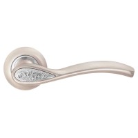 Z-1313 SN/CP ручка для дверей на розетці матовий нікель/полі