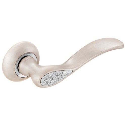 Z-1313 SN/CP ручка для дверей на розетці матовий нікель/полі - z-1313-sncp