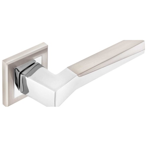 Z-1319 SN/CP ручка для дверей на розетке мат. никель/пол.хром - Z-1319 SN/CP