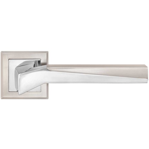 Z-1319 SN/CP ручка для дверей на розетке мат. никель/пол.хром - Z-1319 SN/CP